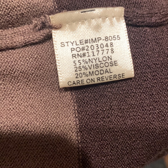 Love stitch stripe color block fall sweater long sleeve midi dress size medium - Picture 6 of 6